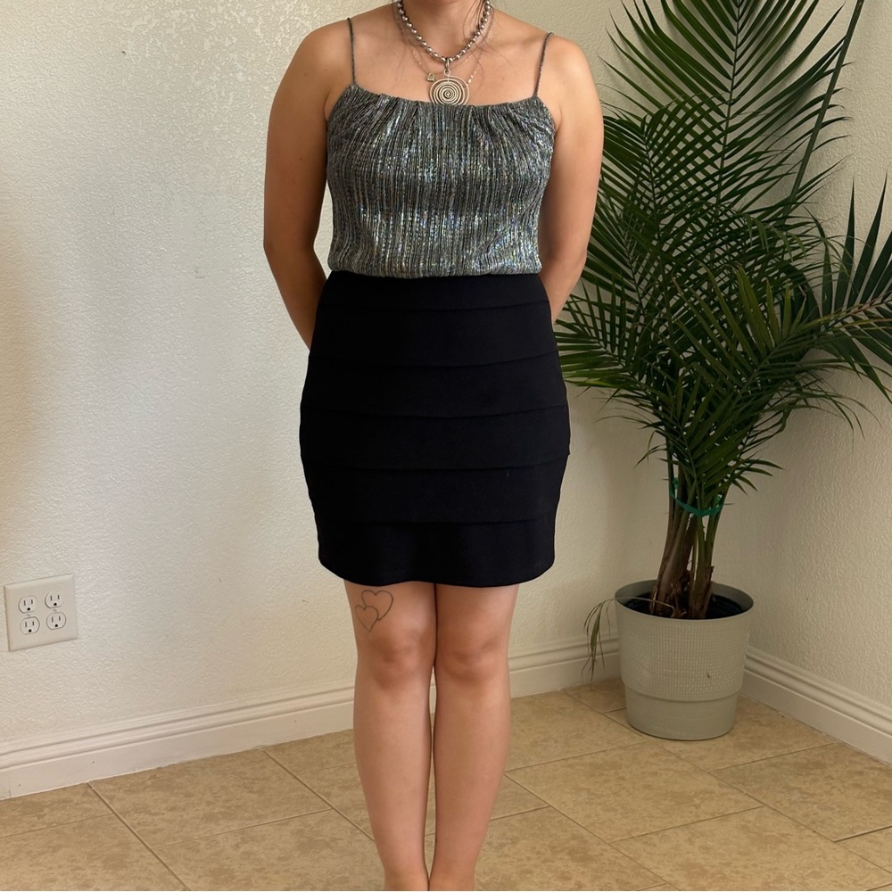 Black Layered Skirt